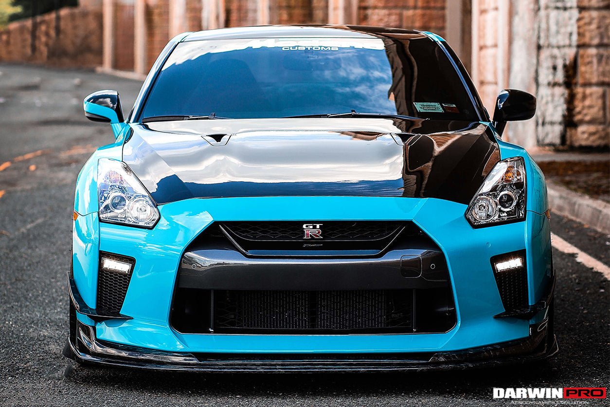 2017 - 2022 Nissan GTR R35 EBA BKSS Style Carbon Fiber Front Canards